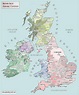 Old map of United Kingdom (UK): ancient and historical map of United ...