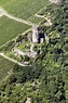 Luftbild Lorch - Ruine und Mauerreste der ehemaligen Burganlage der ...