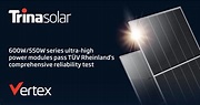 TRINA SOLAR’S VERTEX 600W/550W SERIES ULTRA-HIGH POWER MODULES PASS TÜV ...