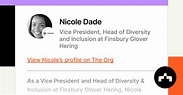 Nicole Dade - Vice President, Head of Diversity and Inclusion at ...