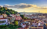 Descargar fondos de pantalla Lisboa, mañana, amanecer, paisaje urbano ...