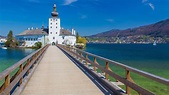 Gmunden : Ort Schloss Die Stadt Gmunden Am See Traunsee Salzkammergut ...