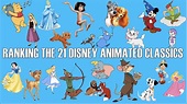 Ranking the 21 Disney Animated Classics (1937-1988) - YouTube