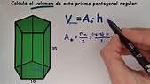 Volumen de un prisma pentagonal - YouTube