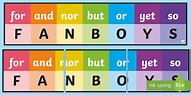 FANBOYS Display Banner - Coordinating conjunctions examples