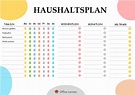 Kostenlose Haushaltsplan Vorlagen - Office-Lernen.com