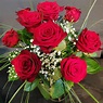 roter Rosenstrauß | 9 langstielige Rosen | Shop - Blumen und Pflanzen ...