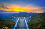 The Blowing Rock Blue Ridge Mountain Sunset North Carolina | HDR ...