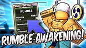 [NEW!] RUMBLE AWAKENING SHOWCASE!! | Blox Fruits UPDATE 14 - YouTube