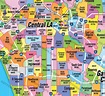 Los Angeles Zip Code Map - FULL (Zip Codes colorized) – Otto Maps