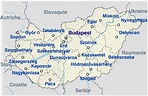 Hongrie - grandes villes • Carte • PopulationData.net