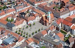 Wittstock/Dosse von oben - Altstadtbereich und Innenstadtzentrum in ...