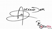 Alexander Name Signature Design 3 - TasDia Network