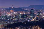 Seoul at night, South Korea city skyline. - Seoul at night, South Korea ...