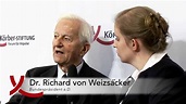 Interview mit Richard von Weizsäcker beim 3. Berliner Forum ...