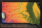South Dakota Elevation Map – Map Vector