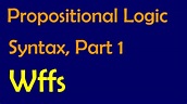 Propositional Logic: Syntax, Part 1: Well-formed formulas - YouTube