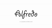 Alfredo Name Tattoo Designs | Name tattoo designs, Name tattoo, Tattoo ...