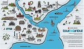 Estambul atracciones en el mapa de Estambul mapa de viaje (Turquía)