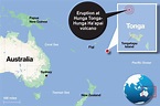 Tonga volcanic eruption captured in dramatic satellite video