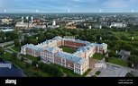 Aerial View of Jelgava City Panorama LLU Palace in Latvia, Zemgale ...