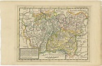 Antique Map of Southern Germany by Moll (c.1730)