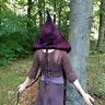 The 'Hobgoblin' Hooded Scarf Earthy Felted Witch Hat | Etsy