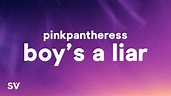 PinkPantheress - Boy's a liar (Lyrics) - YouTube