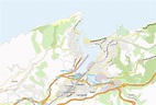 Fuenterrabia-Stadtplan mit Satellitenaufnahme und UnterkÃ¼nften von Spanien