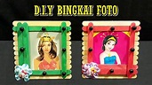 Cara Simpel Membuat Bingkai Foto Cantik dari Stik Es Krim - YouTube
