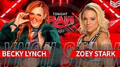Becky Lynch Vs Zoey Stark - WWE Raw - YouTube