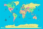 59 Images for : Map Of The World Labeled - Kodeposid