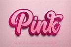 Pink Text Style Effect Mockup | Photoshop Add-Ons ~ Creative Market