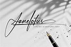 Janelotus Signature Font Free Download - Creativetacos