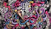 Music Graffiti Digital Art by Mark Ashkenazi - Pixels