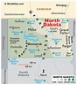 North Dakota Map With Towns - World Map