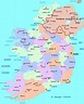 Mapa detallado de irlanda - Mapa de irelands (Norte de Europa - Europa)
