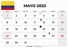 Descargar Calendario Mayo 2023 Colombia Para Imprimir