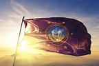 Chesapeake of Virginia of United States Flag Waving on the Top Stock ...