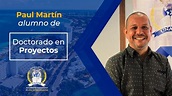 Entrevista a Paul Martín Villacorta, Doctorado en Proyectos - YouTube