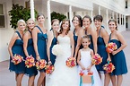 The Bridesmaids' Looks | Amsale bridesmaid dresses, Turquoise ...