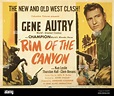 RIM OF THE CANYON, US poster, Gene Autry, 1949 Stock Photo, Royalty ...