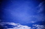 Cielo azul, cielo estrellado, noche, nubes, Fondo de pantalla HD ...