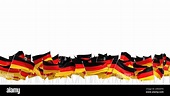 many german flags on white background - 3d rendering Stock Photo - Alamy