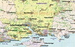 digital-vector-south-east-england-map-with-strong-shaded-relief-in ...