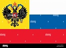 Bandera histórica del Imperio Ruso desde 1914 hasta 1917 Fotografía de ...