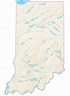 Indiana Lakes and Rivers Map - GIS Geography