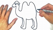 Cómo dibujar un Camello Paso a Paso | Dibujos de Animales - YouTube