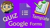 Google Forms Quiz Template for Teachers - YouTube