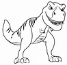 50+ Desenhos de T-Rex para colorir e imprimir | Como fazer em casa